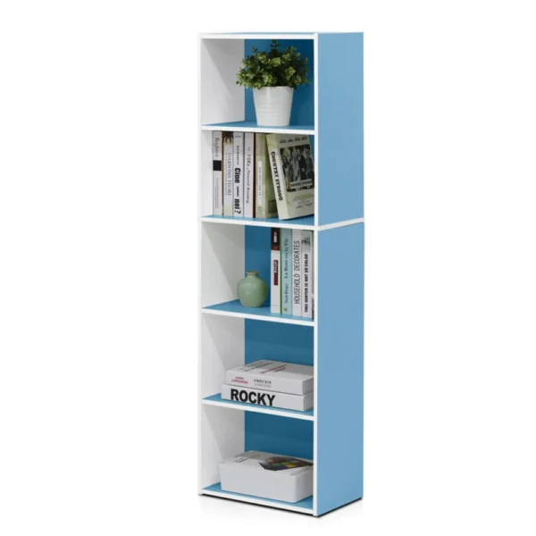 VersaShelf 5-Tier Reversible Color Bookcase by Furinno 3