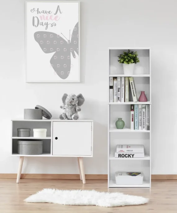 VersaShelf 5-Tier Reversible Color Bookcase by Furinno 1