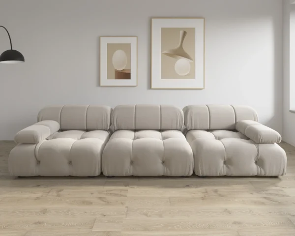 Modern Minimalist 104" Modular Sectional Sofas Elevate Your Space with the 104 Minimalist Velvet Set 1