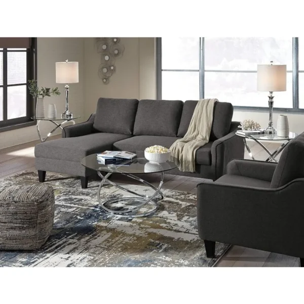 Modern Chrome and Glass 3-Piece Living Room Table Set, Coffee Table and 2 End Tables,Chrome 4