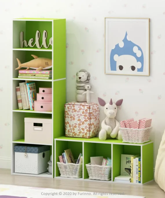 VersaShelf 5-Tier Reversible Color Bookcase by Furinno 2