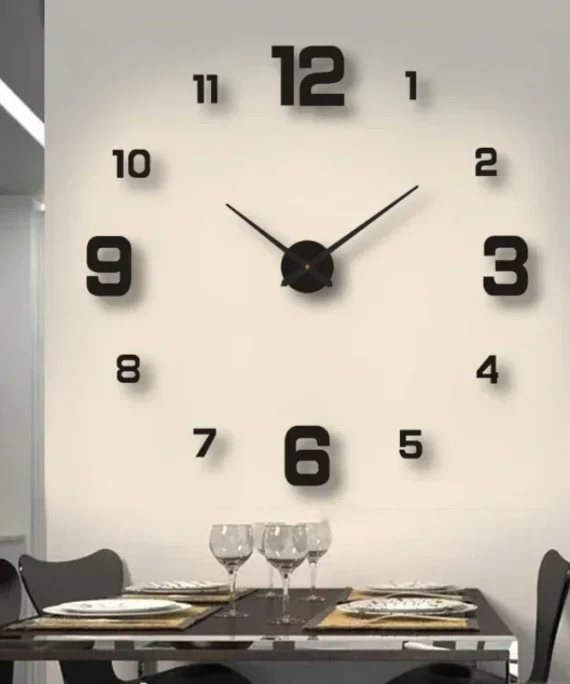 Contemporary DIY Wall Clock for Stylish Home Décor Enthusiasts. 1