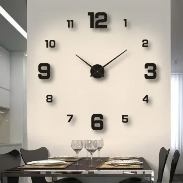 Contemporary DIY Wall Clock for Stylish Home Décor Enthusiasts. 1