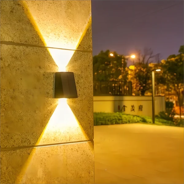 SolarGlow Elegant Outdoor Wall Light for Garden Ambiance Décor 6